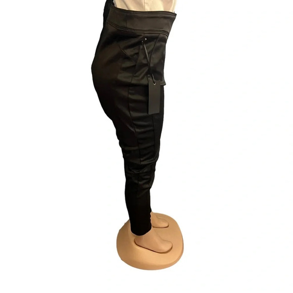 Bebe Black Tiana Black High Waisted Skinny Pants - Picture 7 of 9